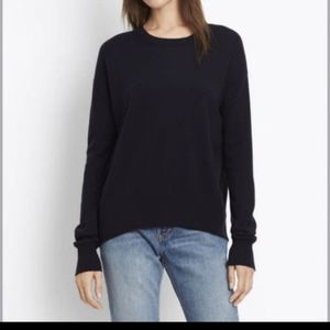 VINCE Cashmere Linen Blend Relaxed Crewneck Sweater